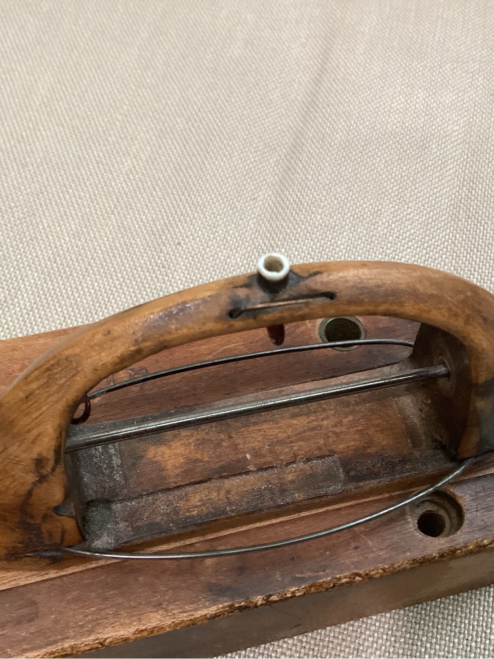 Antique Wooden Loom Ribbon Shuttle for Weaving. Robert G. Pratt 17 - Picture 6 of 6